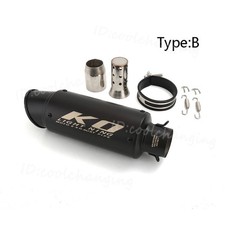 51mm Motorcycle Exhaust Muffler Tail Pipe Stainless Steel Slip-On Silencer Tips