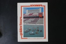 Vintage 1976 Oklahoma Sooners Golden Bears Football Program Zenith TV Ad