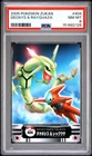 PSA 8 2026 CERT POP 14 DEOXYS & RAYQUAZA 2005 CARDDASS POKEMON ZUKAN CARD #404