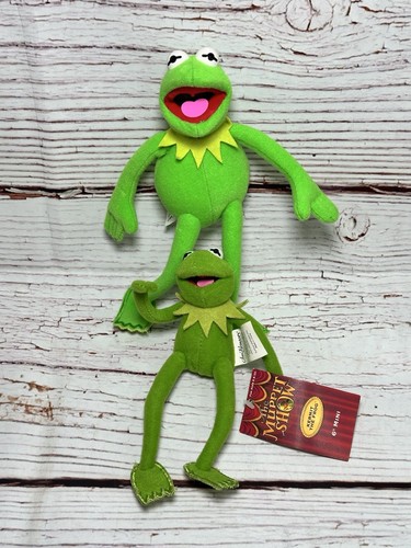 Vintage 2003 Sababa Toys The Muppets Kermit The Frog Bendable 8” Plush Lot