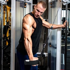 Arm Wrestling Exercise Handle Φ2in Grip Wrist and Forearm Exerciser Pulldown ...