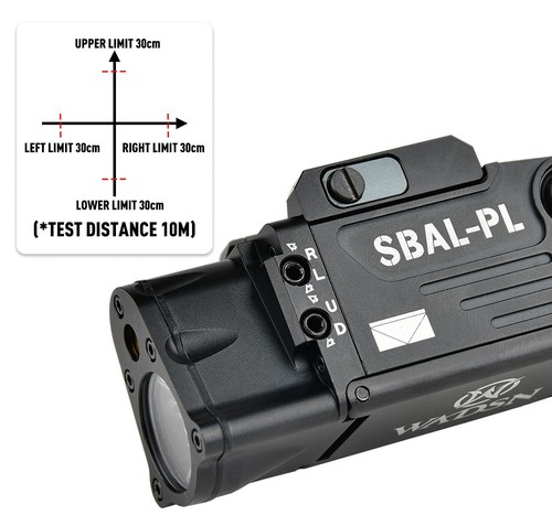 WADSN Metal SBAL PL Red Dot Laser Aiming Flashlight SBAL-PL Mounted Light Strobe - Picture 7 of 16
