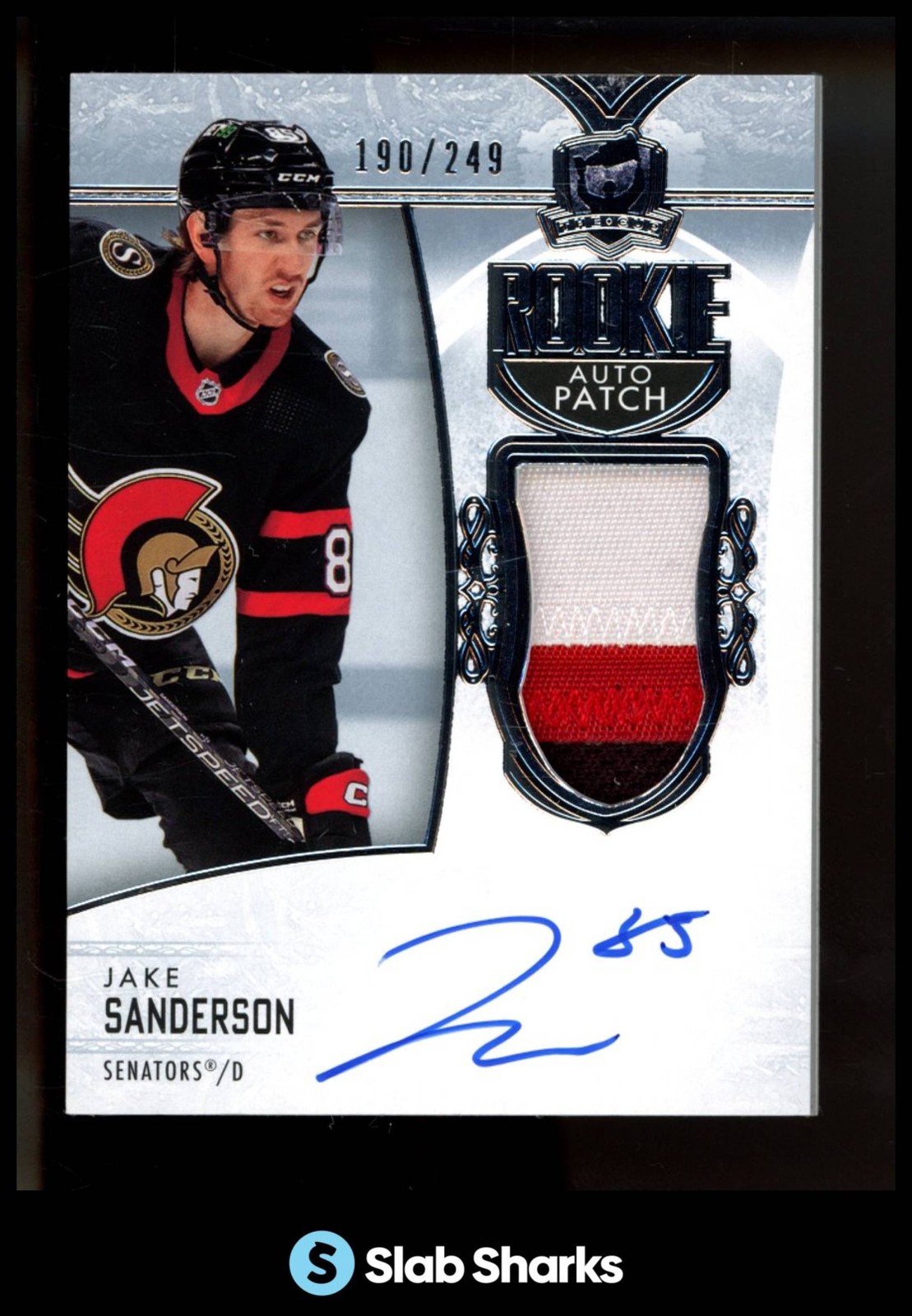 2022 UPPER DECK THE CUP #121 JAKE SANDERSON ROOKIE PATCH AUTO RC ROOKIE /249