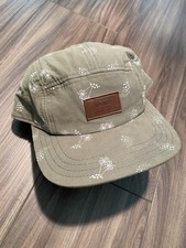 Vans 5-panel Camper Hat In Olive Green With A White Dot Pattern Adjustable Strap Vans 5-panel Camper Hat In Olive Green With A White Dot Pattern Adjustable Strap