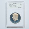 1981-S Proof Kennedy Half Dollar - Type 2 TY2 - ANACS Soapbox PF66 San Francisco Kennedy