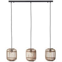 Brilliant /20 Woodrow Pendelleuchte, 3-Flammig Hellbraun