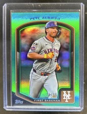 2025 Topps Pete Alonso Green Holo Foil #29/99 Mets