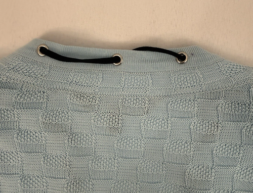 Ming Wang 2 Piece Knit Cardigan Set 3/4 Sleeve & Tank Blue Womens Size M/L *FLAW - Picture 9 of 10