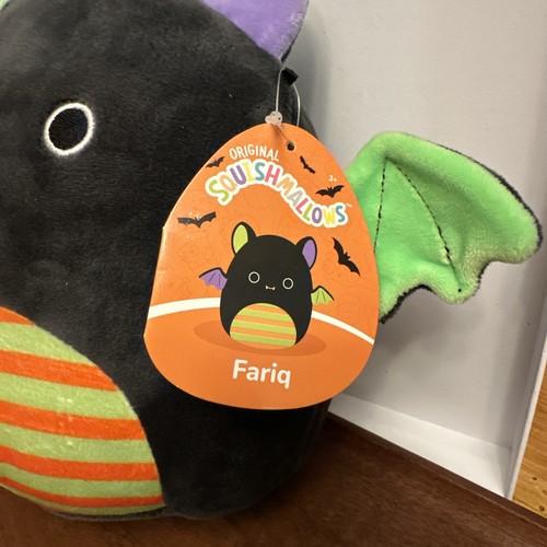 NEW Squishmallow 12 Inch Fariq the Bat Spooky Cute Halloween 2022 Plush Toy BNWT - Picture 2 of 5
