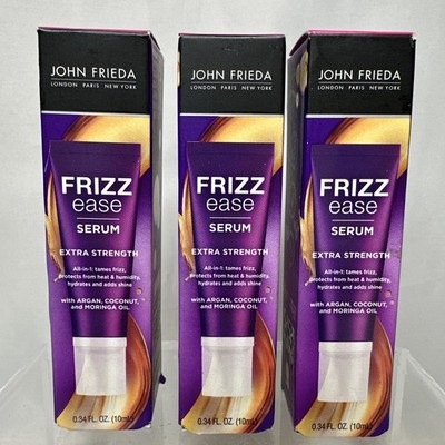 John Frieda Frizz-Ease Extra Strength Serum with Argan Oil 1.69 Oz Pack of 3
