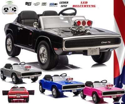 Dodge Charger R/T OLDTIMER |Kinderauto 24V bis 8Km/h Telepilot für 2Kinder