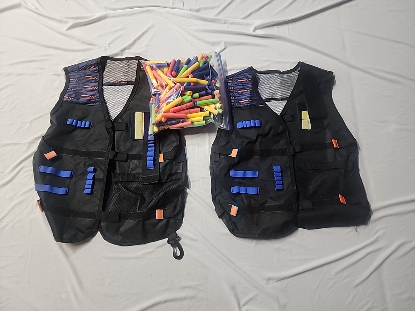 2 Little Tactical Vest Kit for Nerf Guns, 77 Darts