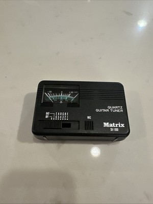MATRIX SR-1000 Quartz Guitar Tuner Battery Operated Works Great