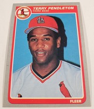 1985 Fleer #236 Terry Pendleton RC St. Louis Cardinals