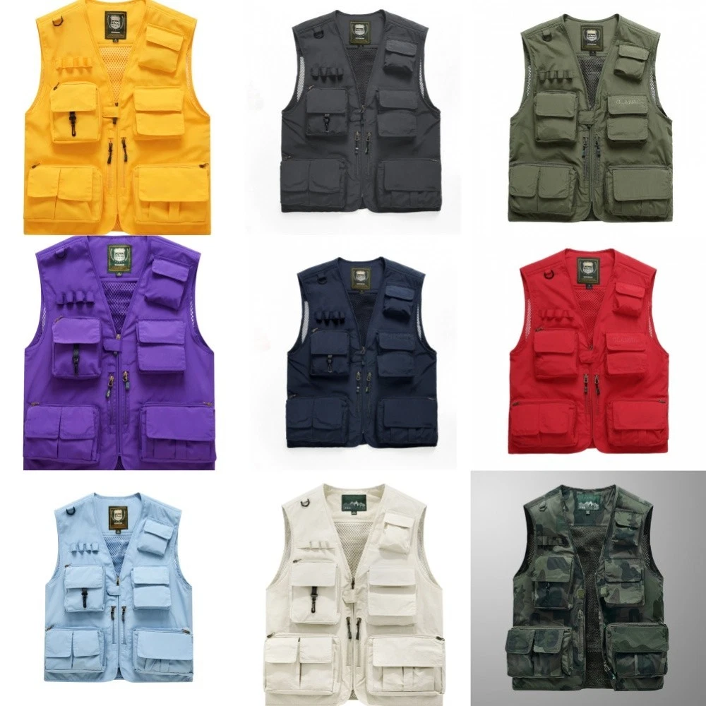 Men Workwear Vest Outdoor Multi Pockets Workwear Utility Gilet Casual Outdoor
Opens in a new window