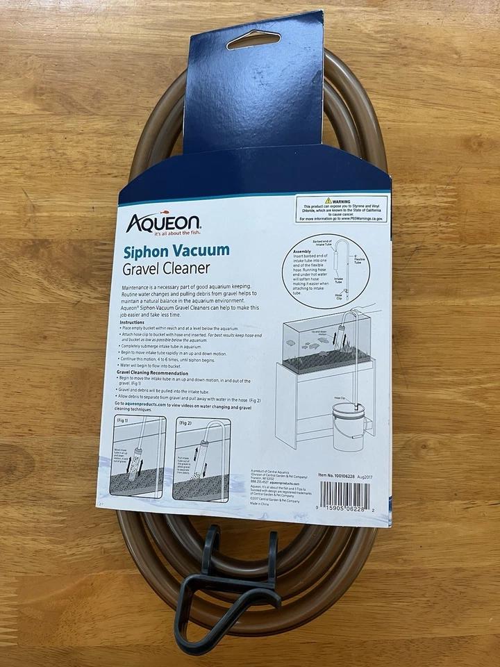 Aqueon Medium Siphon Vacuum Gravel Cleaner 5-20 Gallon, 5 in - Image 2 of 2