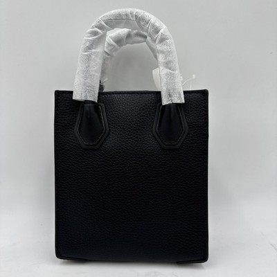 Michael Kors XS Shopper Leather Crossbody (Black/Gold Tone