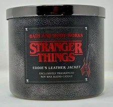 Bath & Body Works Stranger Things Eddie Leather Jacket Candle 22oz 3-wick