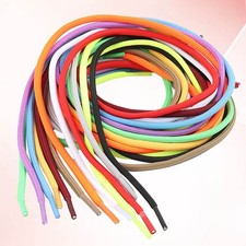 20 Pcs Round Braided Shoelaces Solid Color Rope 120 cm Shoe Lace for Athletic