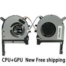 For TUF Gaming FX505D FX505DT FX505DU FX505DD CPU + GPU Cooling Fan 4 pin *hh