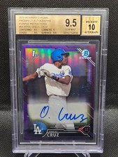 2016 Bowman Chrome Oneil Cruz 1st Purple Auto /250 BGS 9.5/10