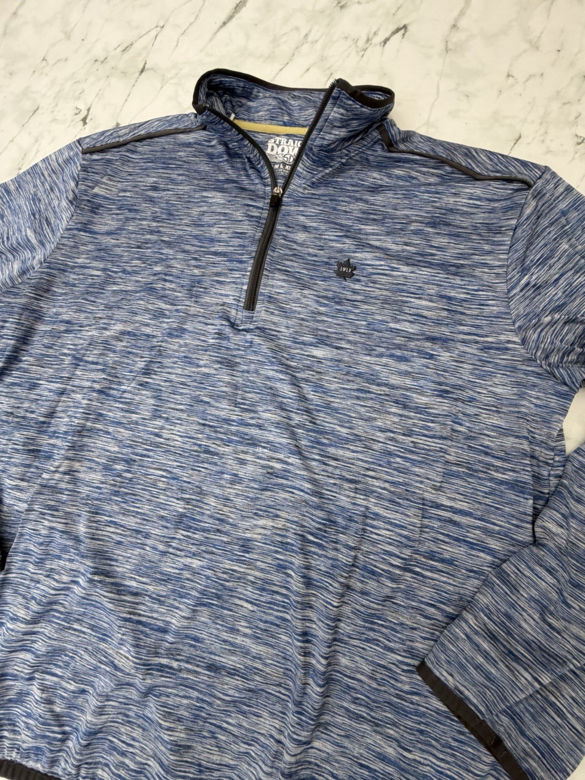 Straight Down Golf Mens Performance Pullover Blue… - image 2