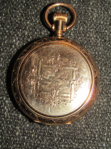 Antique 1906 Elgin Pocket Watch 7 Jewel Gold-Filled Roman Dial 6s Grade 289