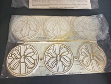 TRI CHEM SUN GLO 1613 TRICHEM Holiday Cheer Coaster Set New Vintage Instruction