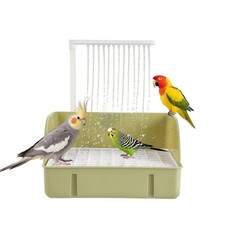 Bird Bath, Automatic Parrot Shower Bath with Pump, Birds Shower Bathtub with ...
