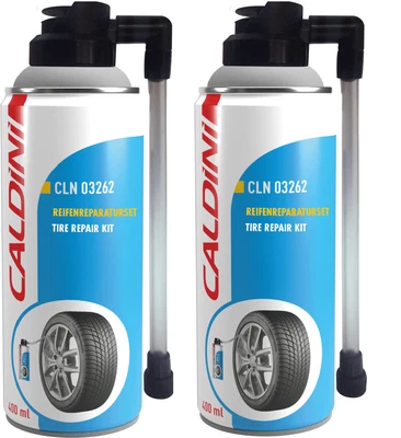 2x Fahrrad Reifen-Dicht Pannen-Spray Dichtmittel Flickzeug Reifenpilot Caldini