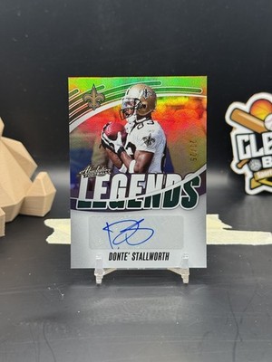 Donte' Stallworth 2025 Absolute Legends Green Auto /25 Saints (BHR)