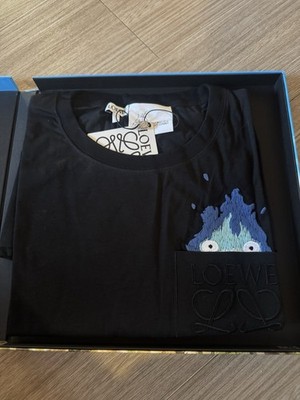 Loewe x Studio Ghibli Howl's Moving Castle Calcifer T-shirt Size