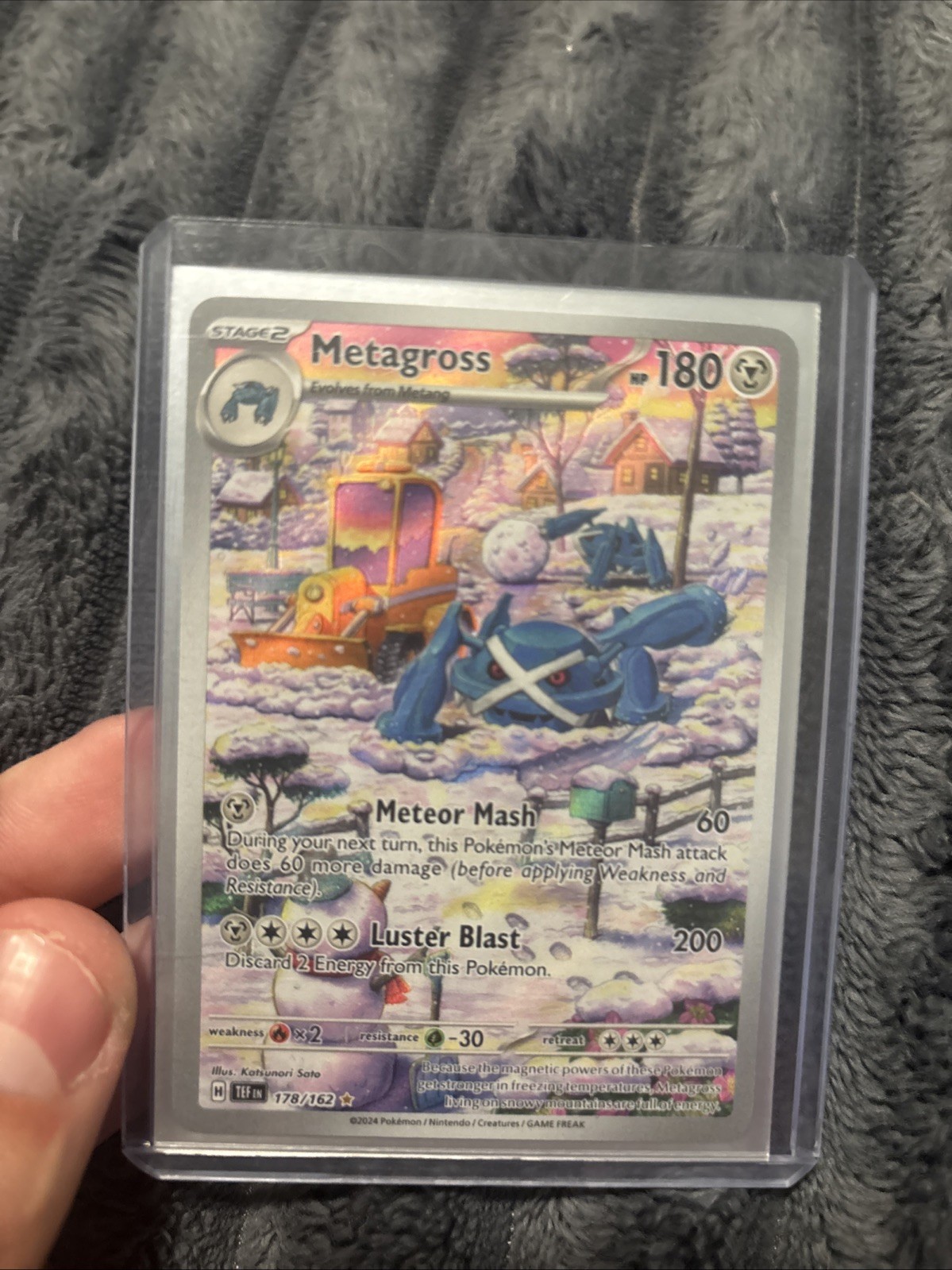 TCG Pokemon Metagross 178/162 Temporal Forces Illustration Rare Near Mint/Mint
