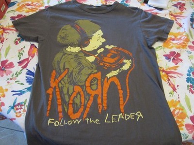 Korn Follow The Leader T-Shirt - Gray - Small | eBay