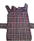 Red Grey and Black Plaid Dog Coat Jacket Size L — photo 1