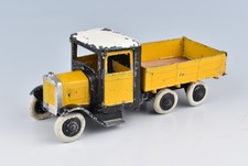 Pre-War Britains Lead Six-Wheeled Yellow Tipping Farm Lorry #60F
