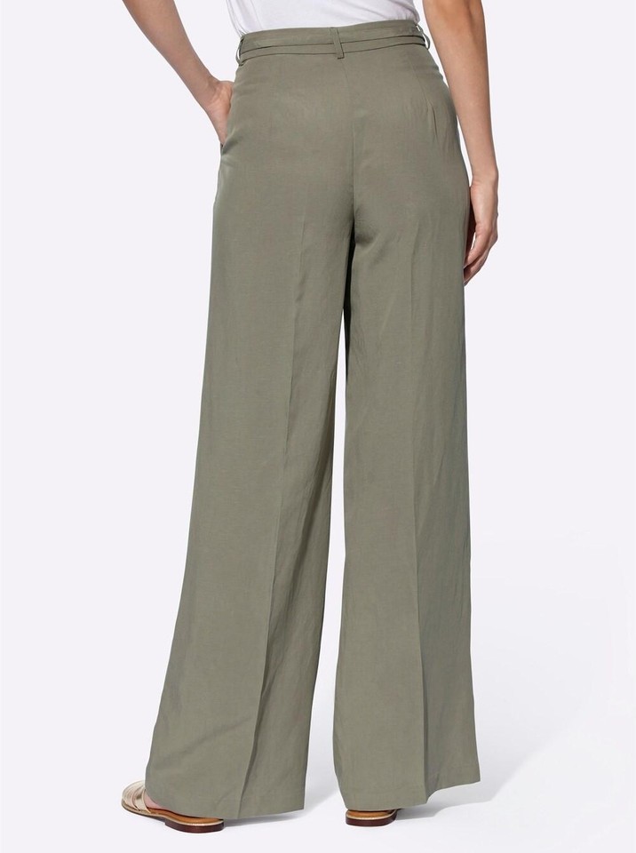 Elegantes Leinenhose Damen Weites Bein Bilder