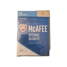 McAfee 2016 Internet Security Software Discs 10 Devices UNOPENED NEW  SEALED