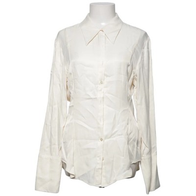 Zara, Hemd, Größe: L, Beige, Viskose, Einfarbig, Satin, Damen #JPC