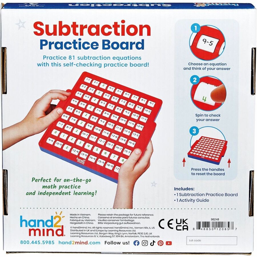 Learning Resources Subtraction Skills Practice Board (lrn-96248) (lrn96248)