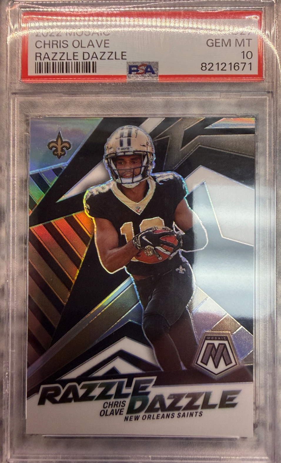 Chris Olave Panini Mosaic Razzle Dazzle #RD27 Base
