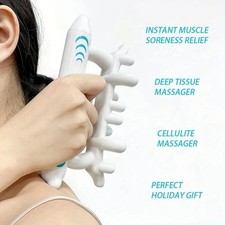 Ergonomic Fascia Massage Roller Deep Tissue Trigger Point Tool for Cellulite,