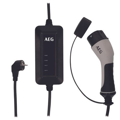AEG Typ 2 E-Ladegerät 5m mit Steuerbox Charger Wallbox Ladestation Elektroauto