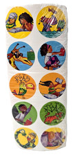 Vintage READ Library Reward 250 Stickers 25 Sheets Teacher Incentive Animals 90s