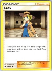 Lady 109/131 Uncommon Forbidden Light Pokémon Trainer