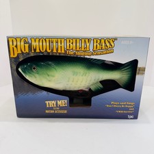 Big Mouth Billy Bass che canta pesce movimento attivato nuovo scatola aperta testato
