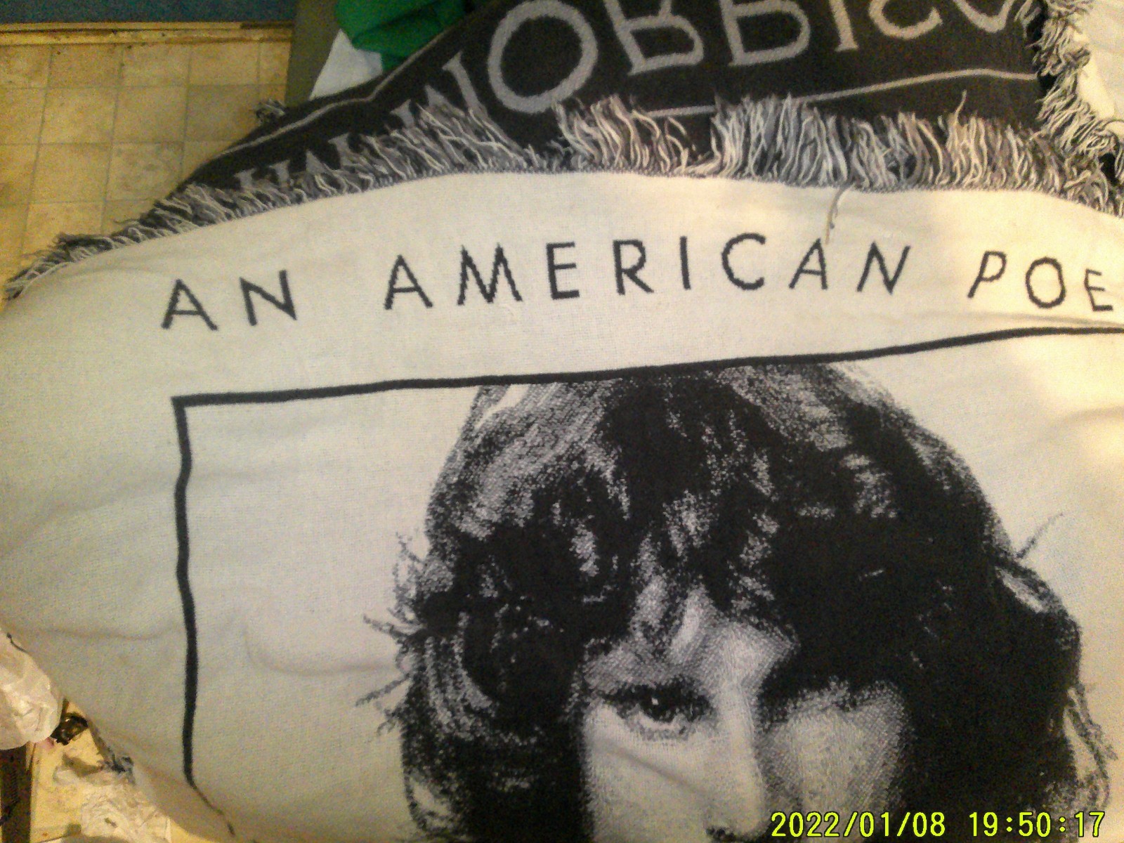 DOORS JIM MORRISON THROW BLANKET SHIRTLESS 1942 1971