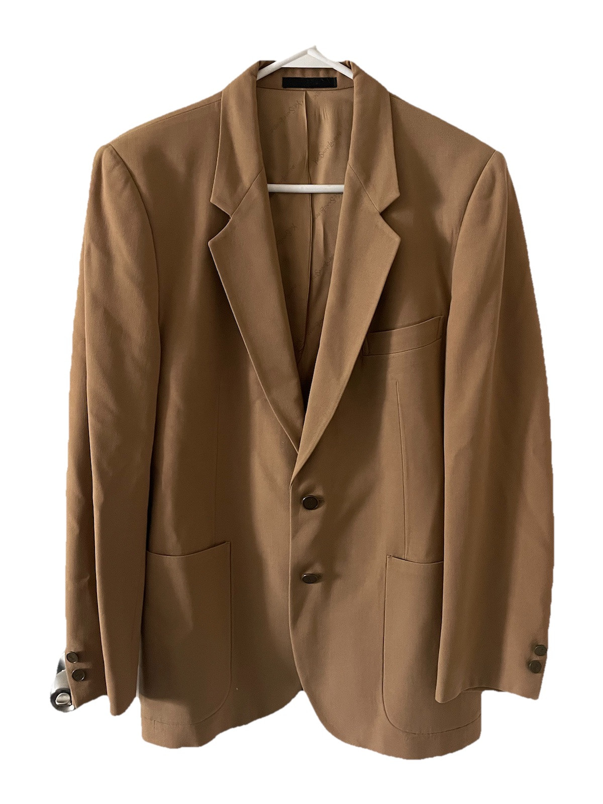 Giacca sportiva tuta blazer vintage cammello Yves Saint Laurent YSL