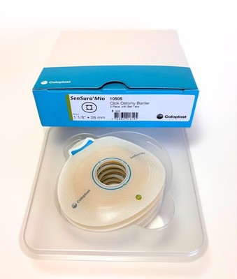 5 pcs Coloplast SenSura Mio 10505 Click Ostomy Barrier 28mm 2-piece (Sept 2025)