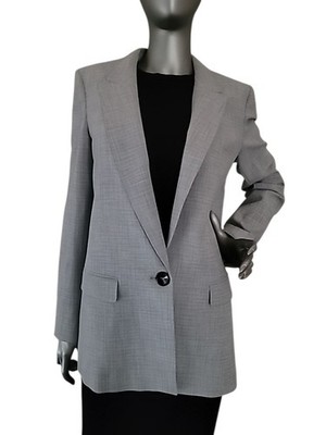 Marella Ferrara Light Gray Formal Office Jacket Size 6